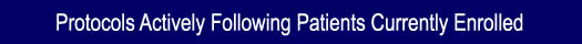 Follow-up, Protocols NOT Recruiting New Patients